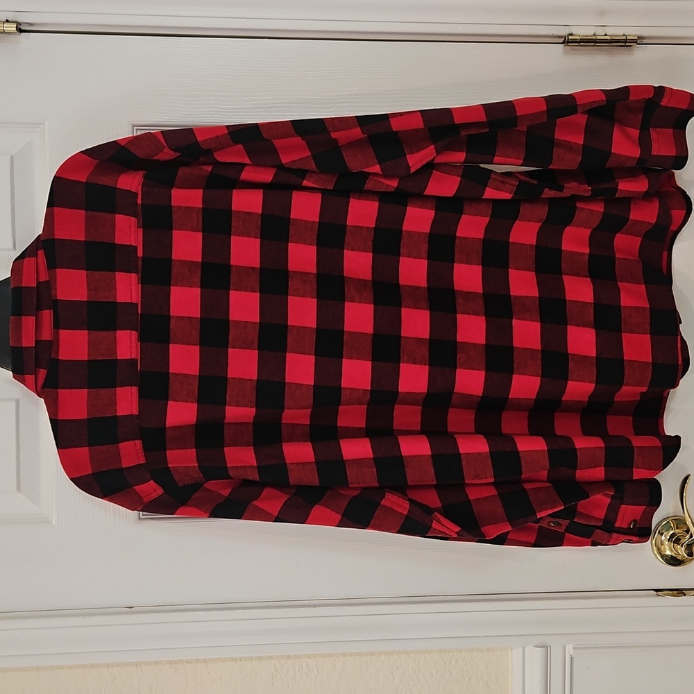 EUC Columbia Men's Red Buffalo Check Flannel Shirt - Sz XL - Picture 8 of 9